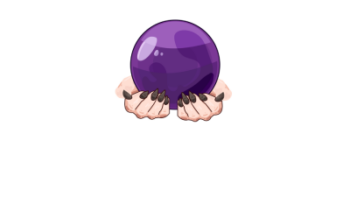 crsytal ball yes or no logo